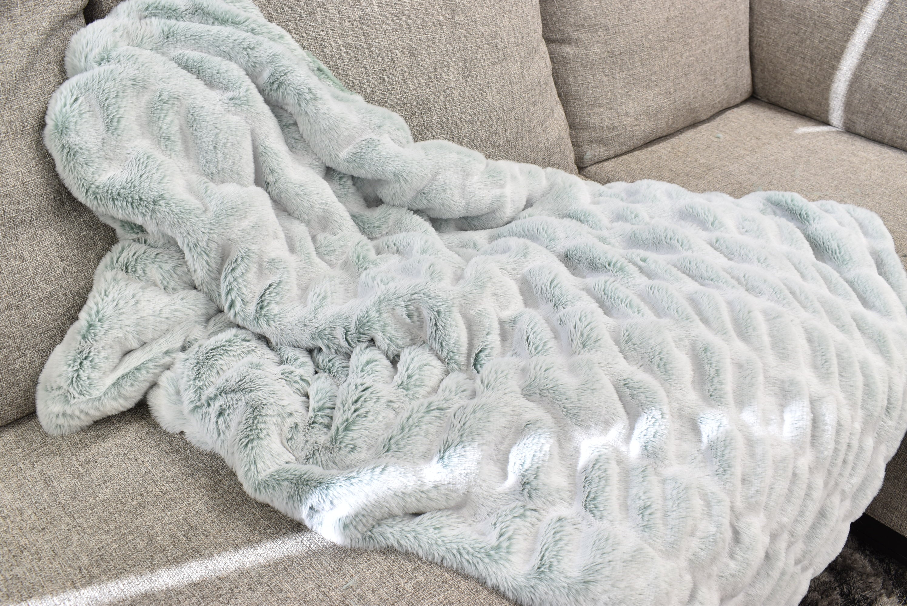 Iced Milan Jade Mist Minky Blanket