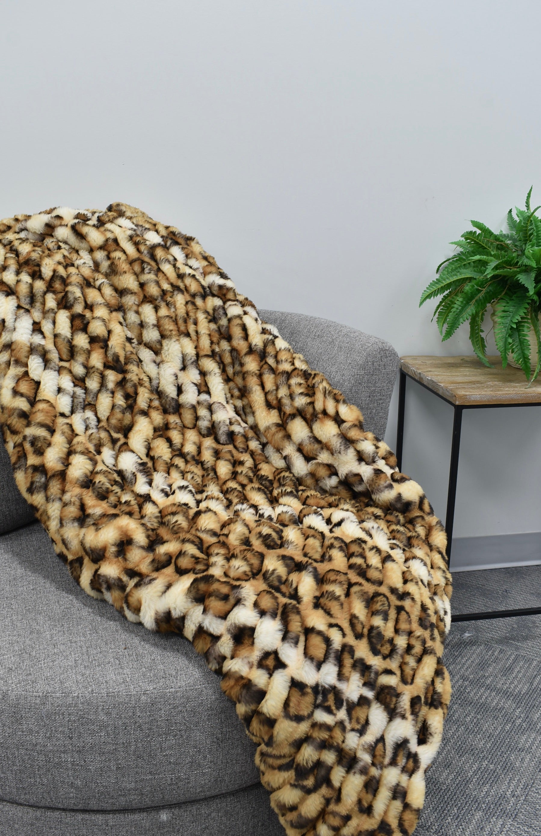 Milan Bengal Golden Minky Blanket