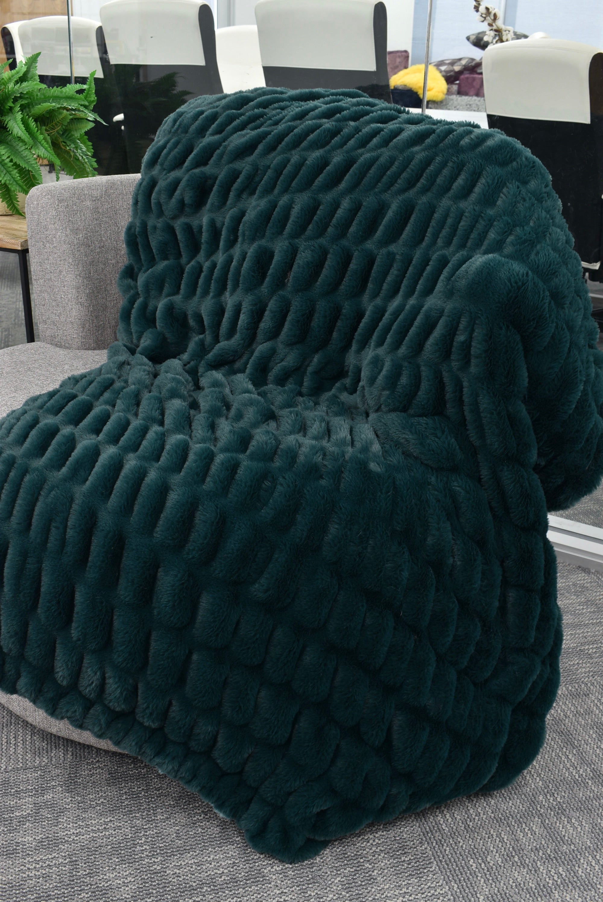 Milan Spruce Minky Blanket