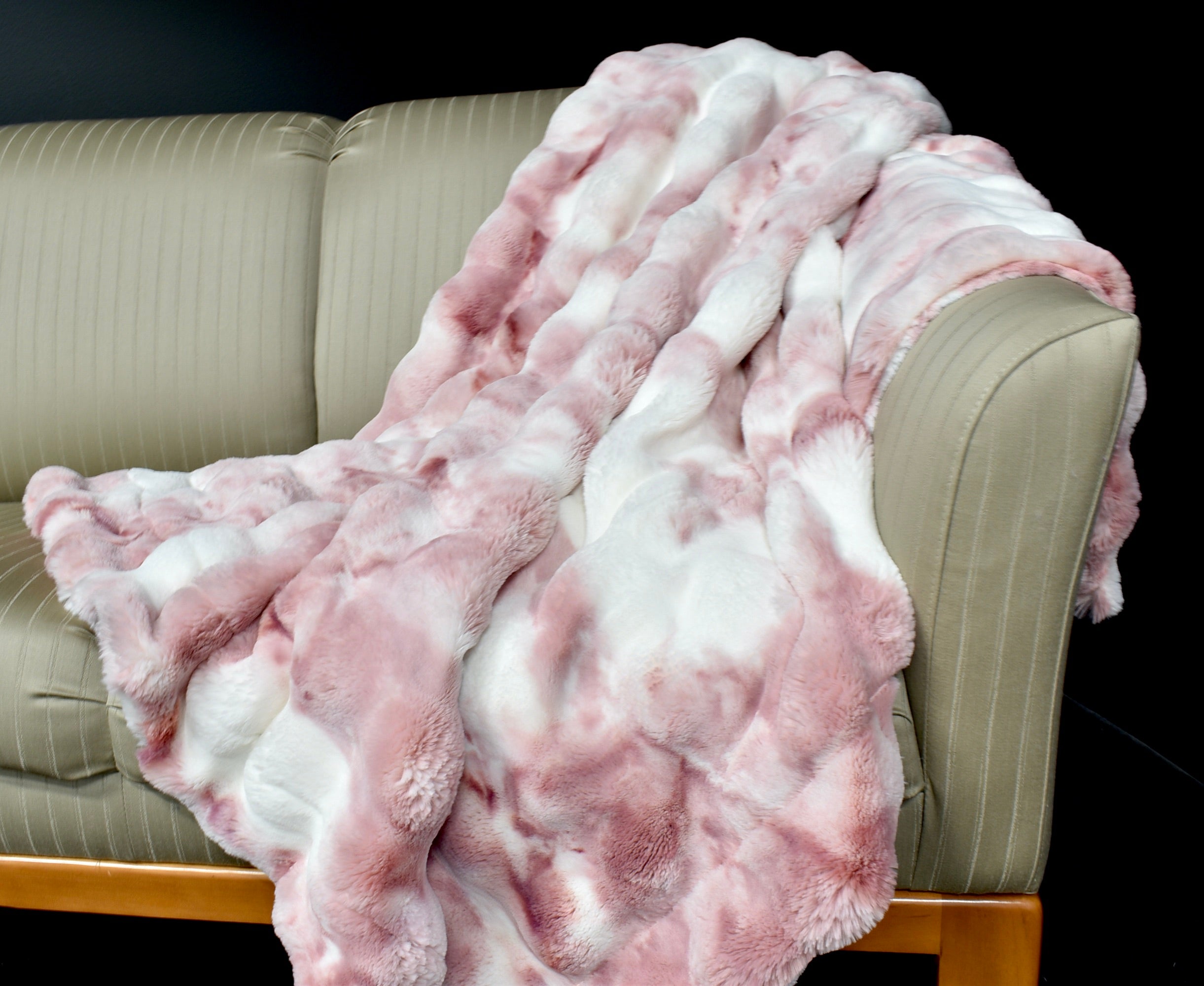 Sorbet Powderpuff Rosewater Minky Blanket