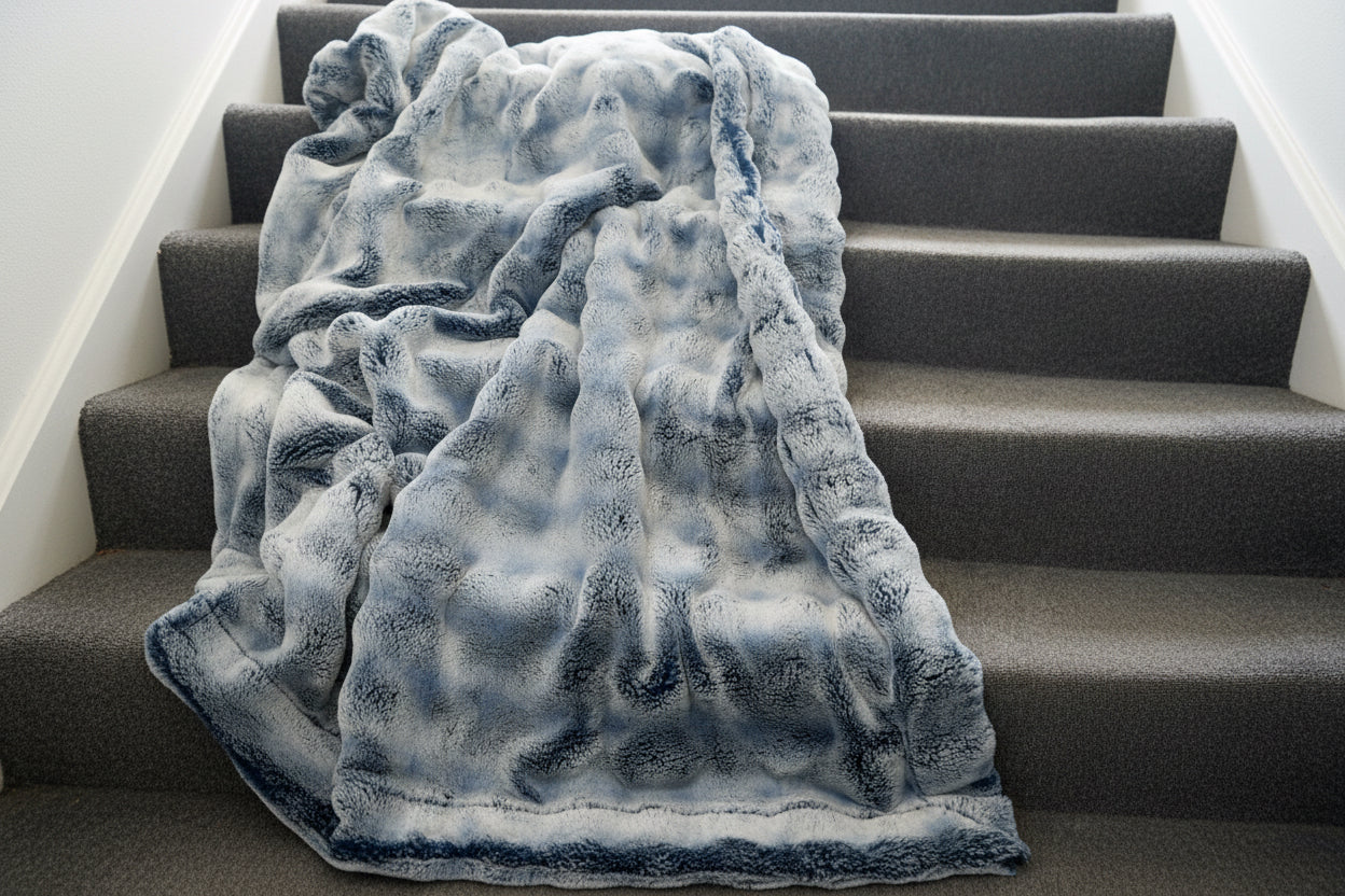 Frosted Powderpuff Set Sail Minky Blanket