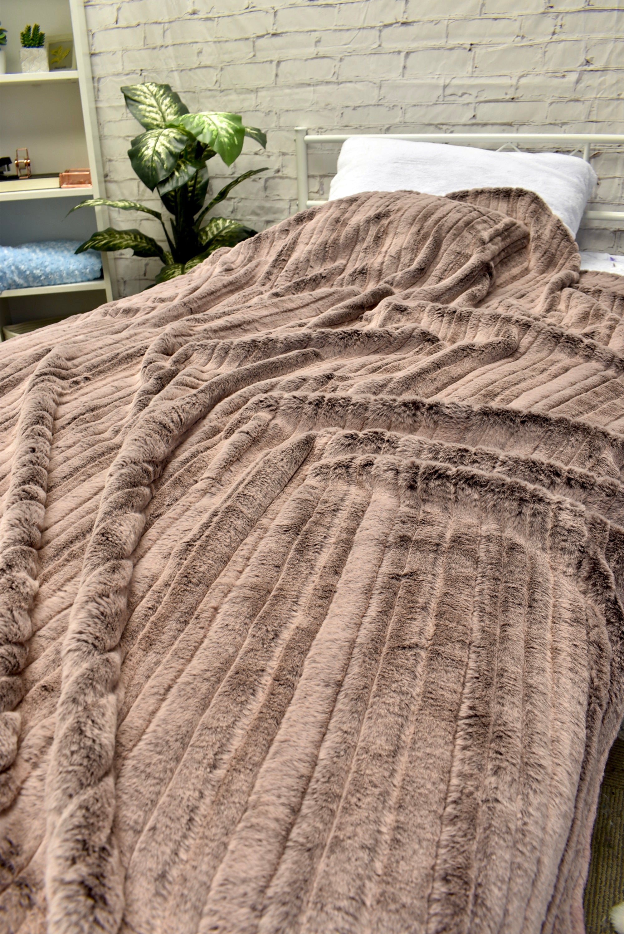 Iced Vienna Chocolate Minky Blanket