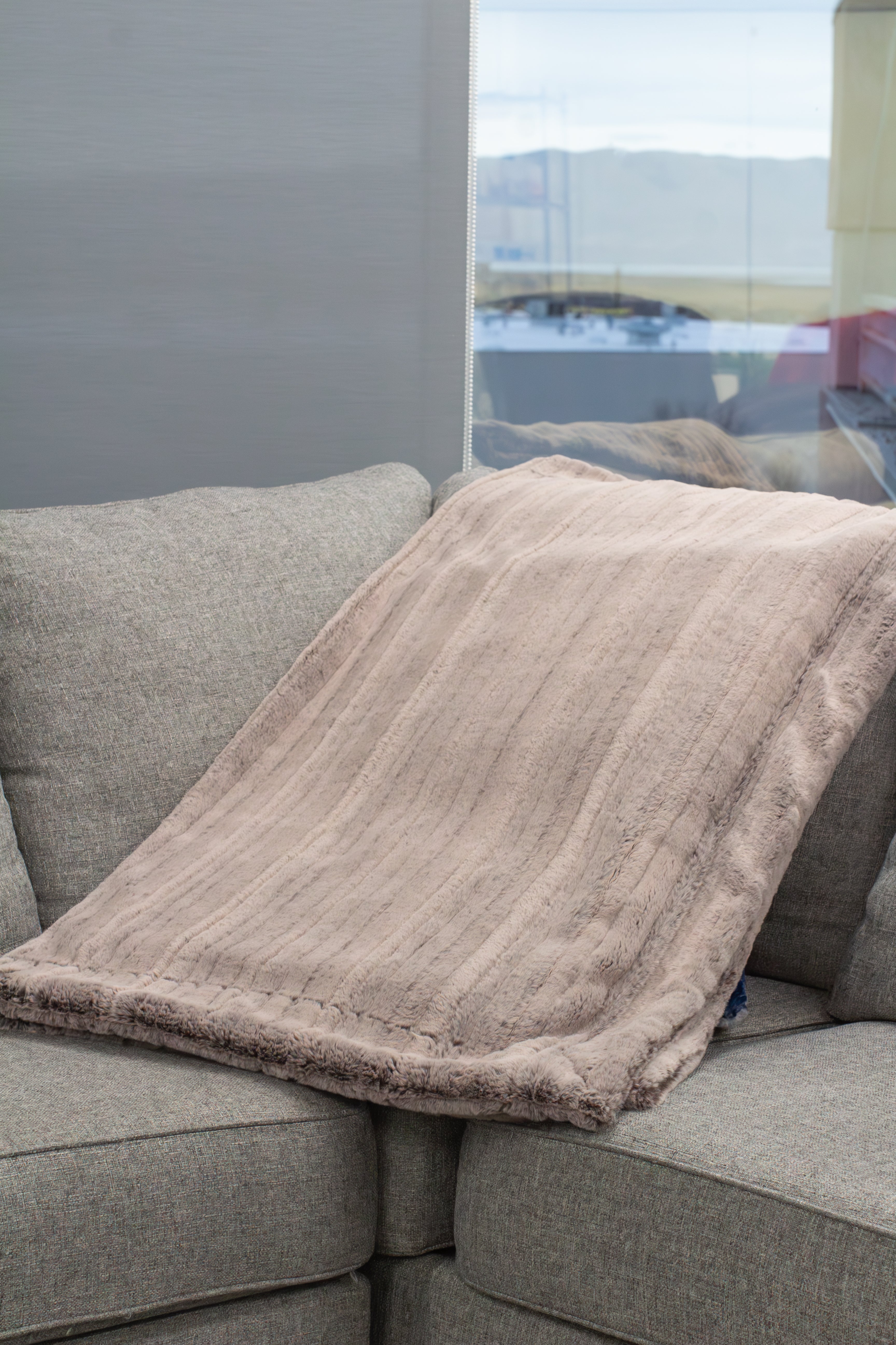 Iced Vienna Chocolate Minky Blanket