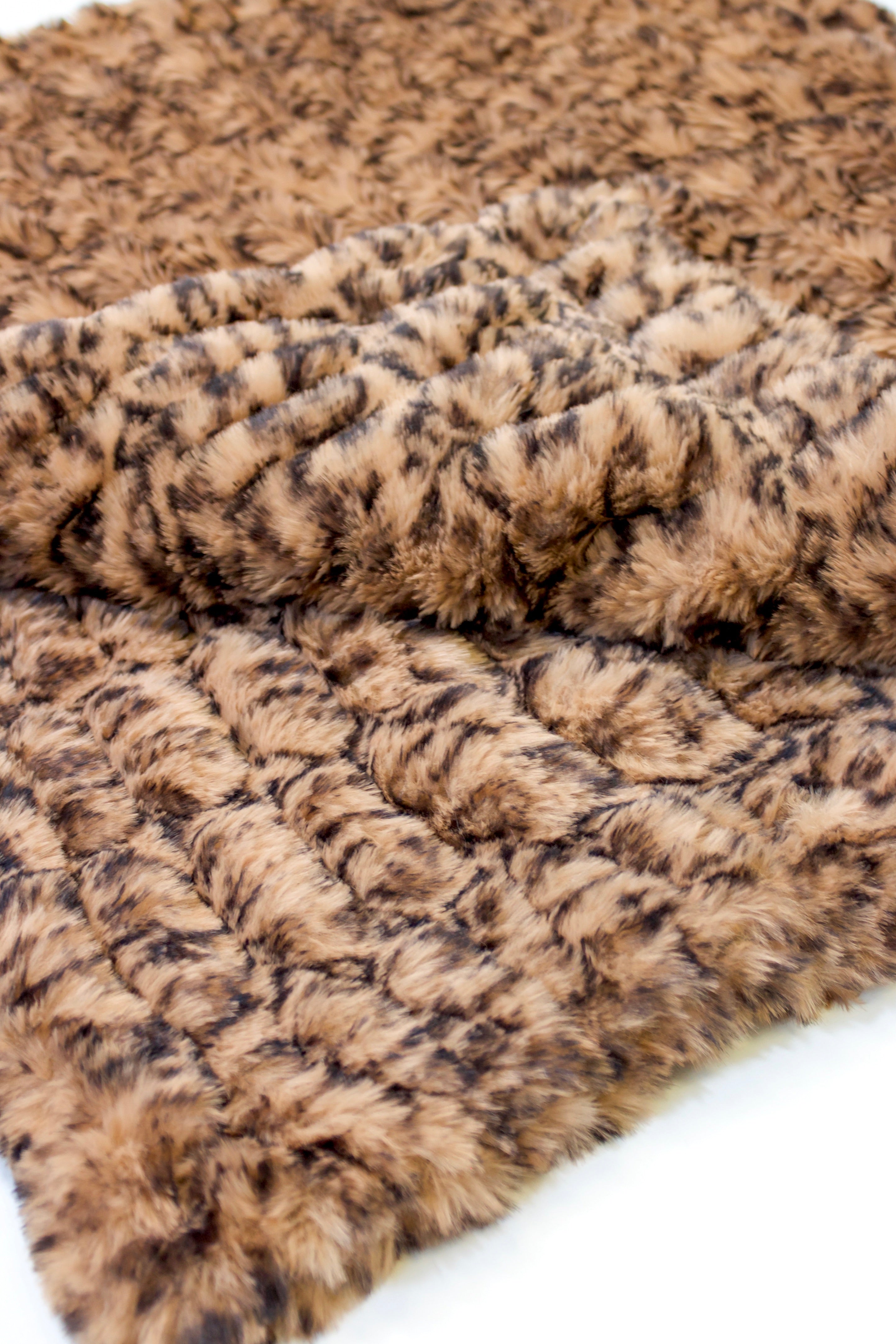 Milan Cheetah Swiss Chocolate Minky Blanket