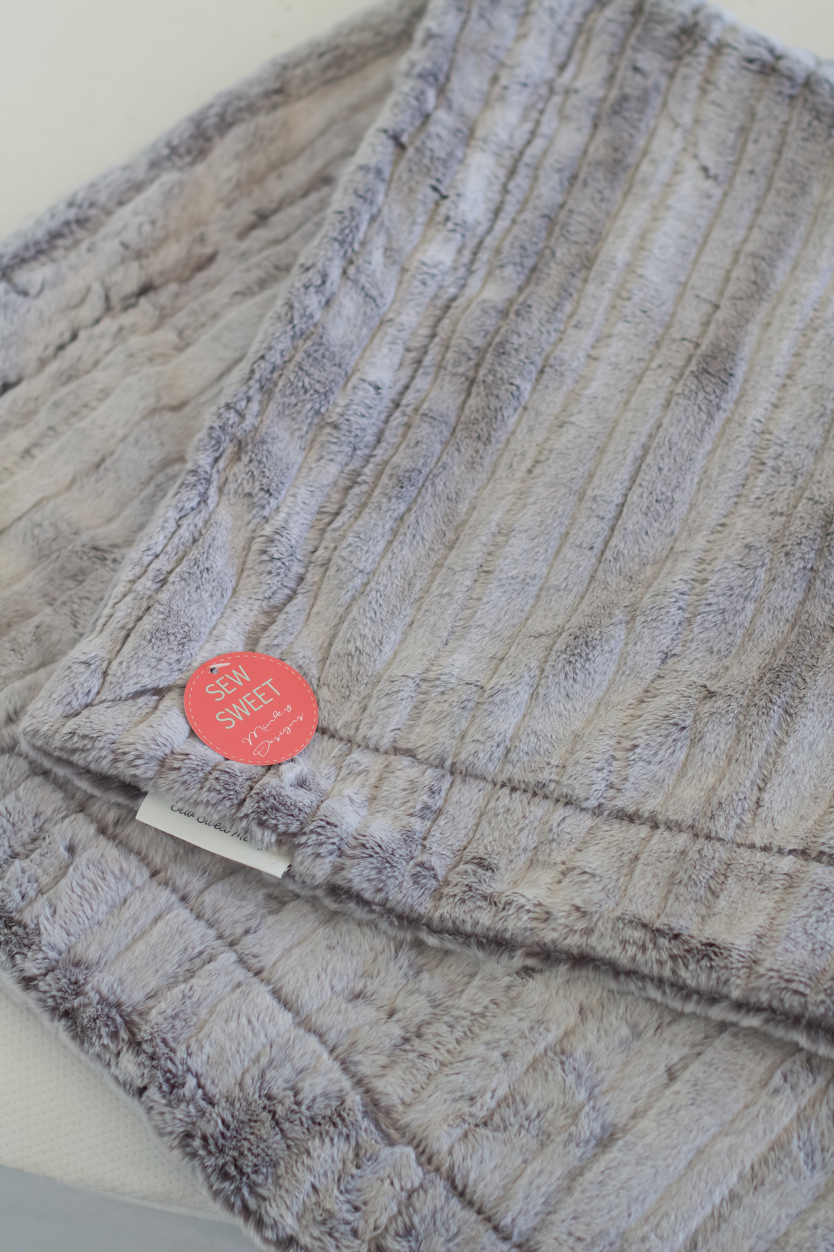 Iced Vienna Graphite Minky Blanket