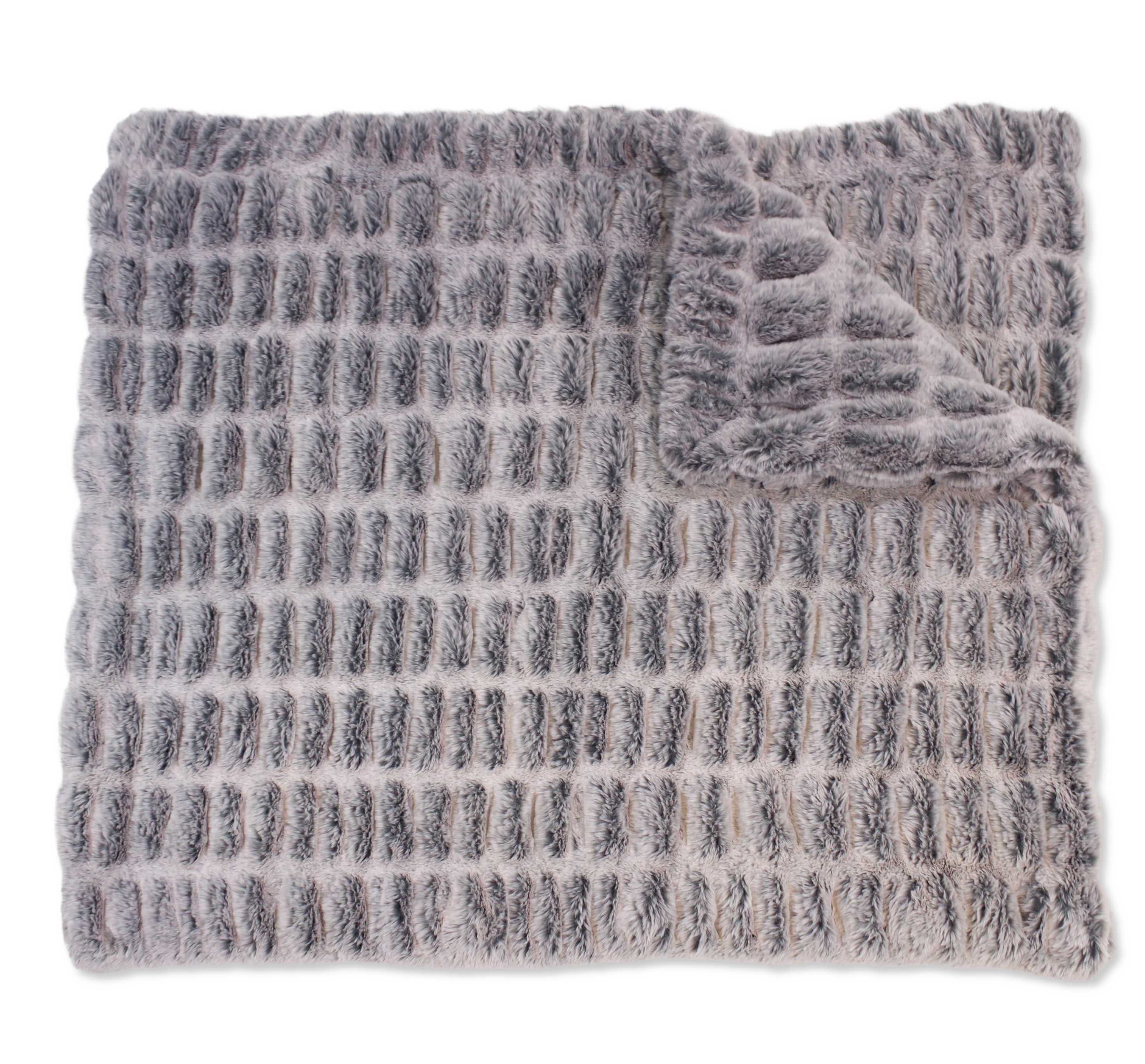Iced Milan Silver Pine Minky Blanket