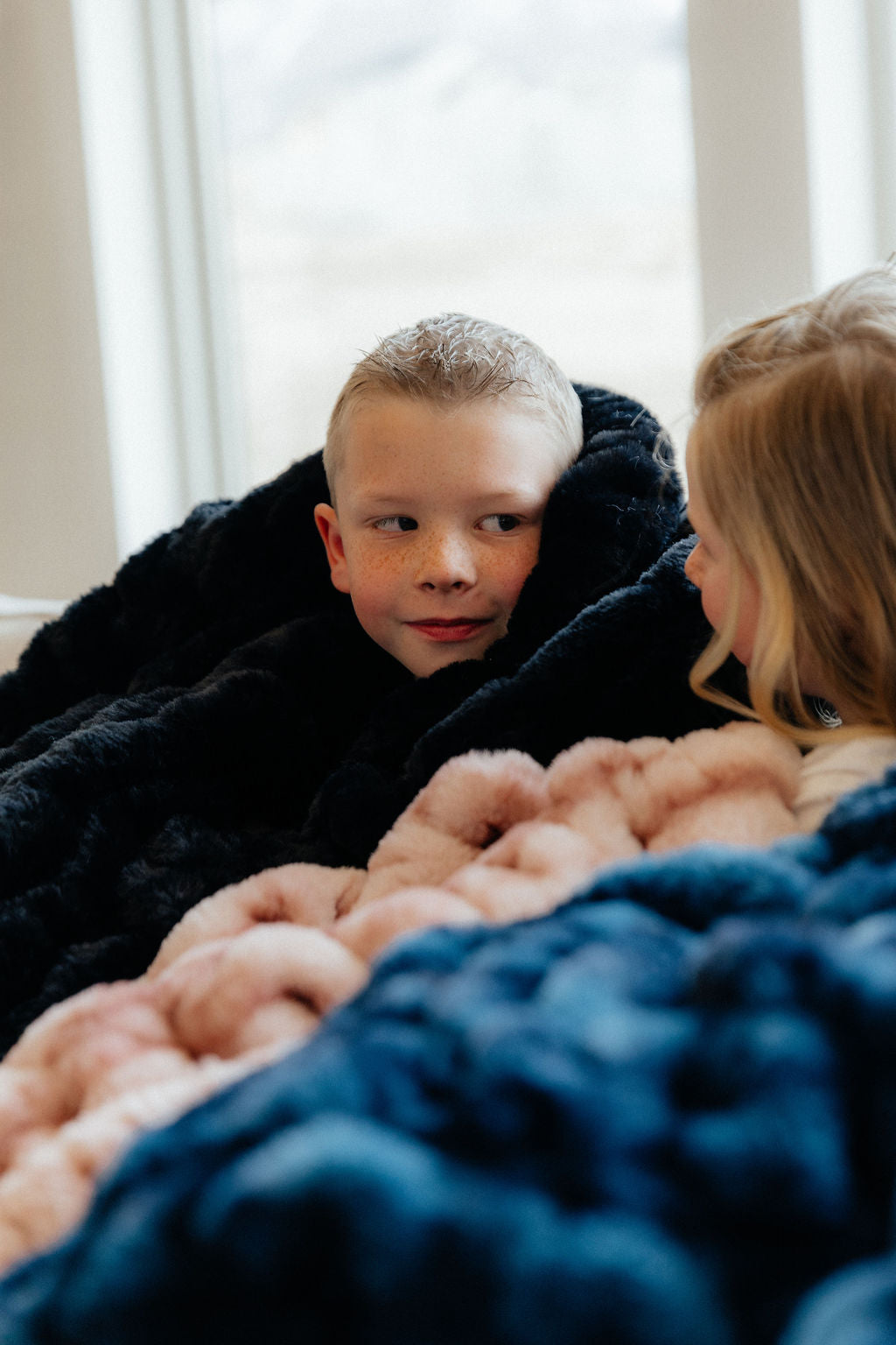 Milan Black Minky Blanket