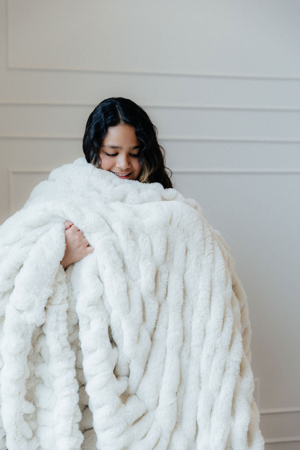 Milan Natural Minky Blanket