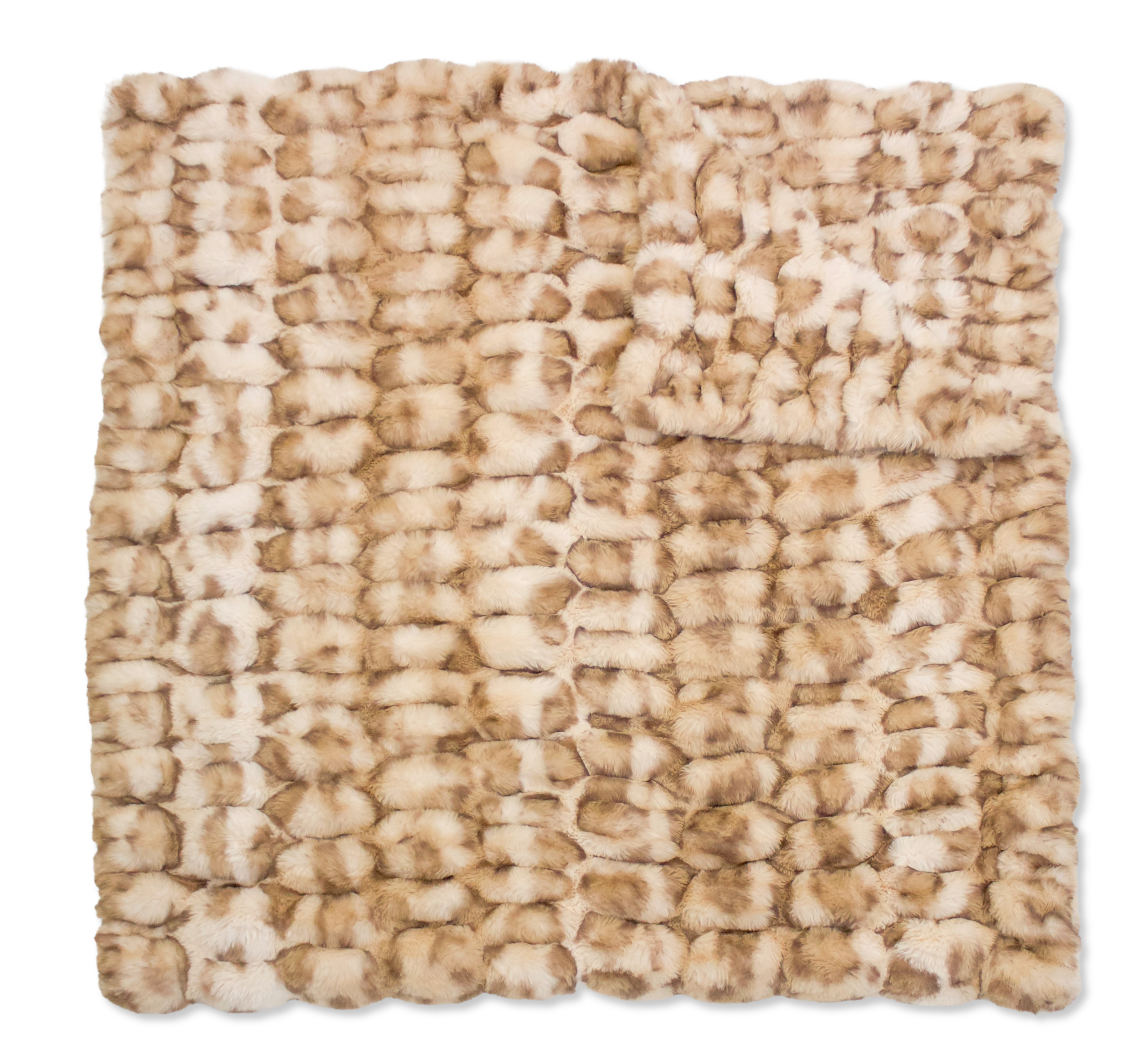 Milan Clouded Leopard French Oak Minky Blanket