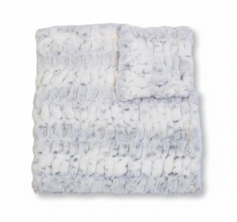 Milan Lynx Silver Minky Blanket