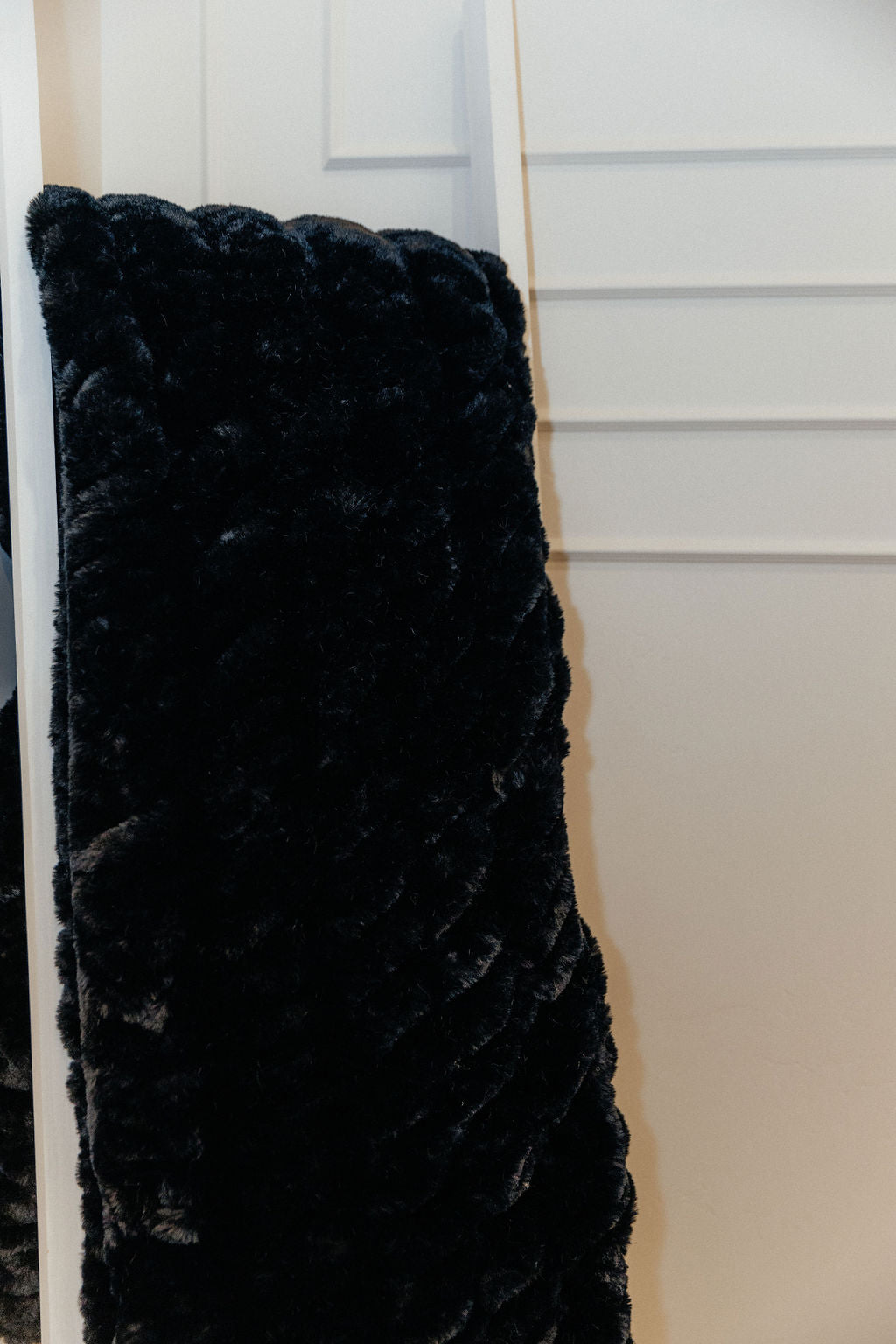 Milan Black Minky Blanket