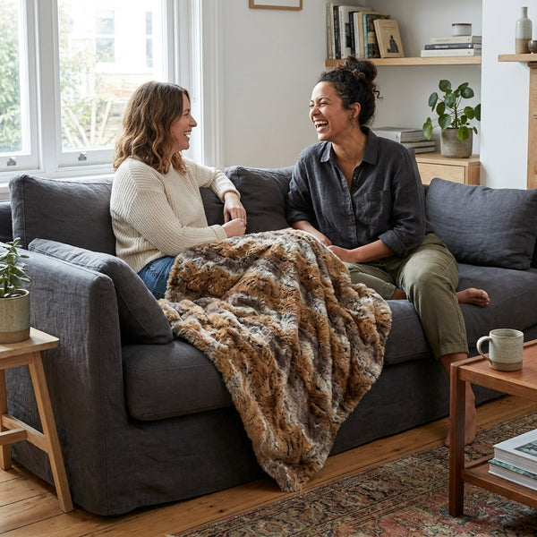 Wild Rabbit Brunette Minky Blanket