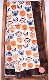 Heads Up Natural / Hide Chocolate - Adult Snuggler - Sew Sweet Minky Designs
