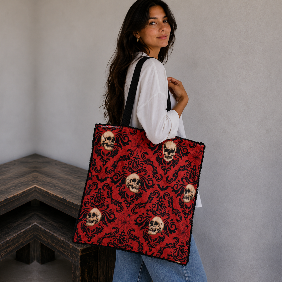 Minky Lined Halloween Tote Bag