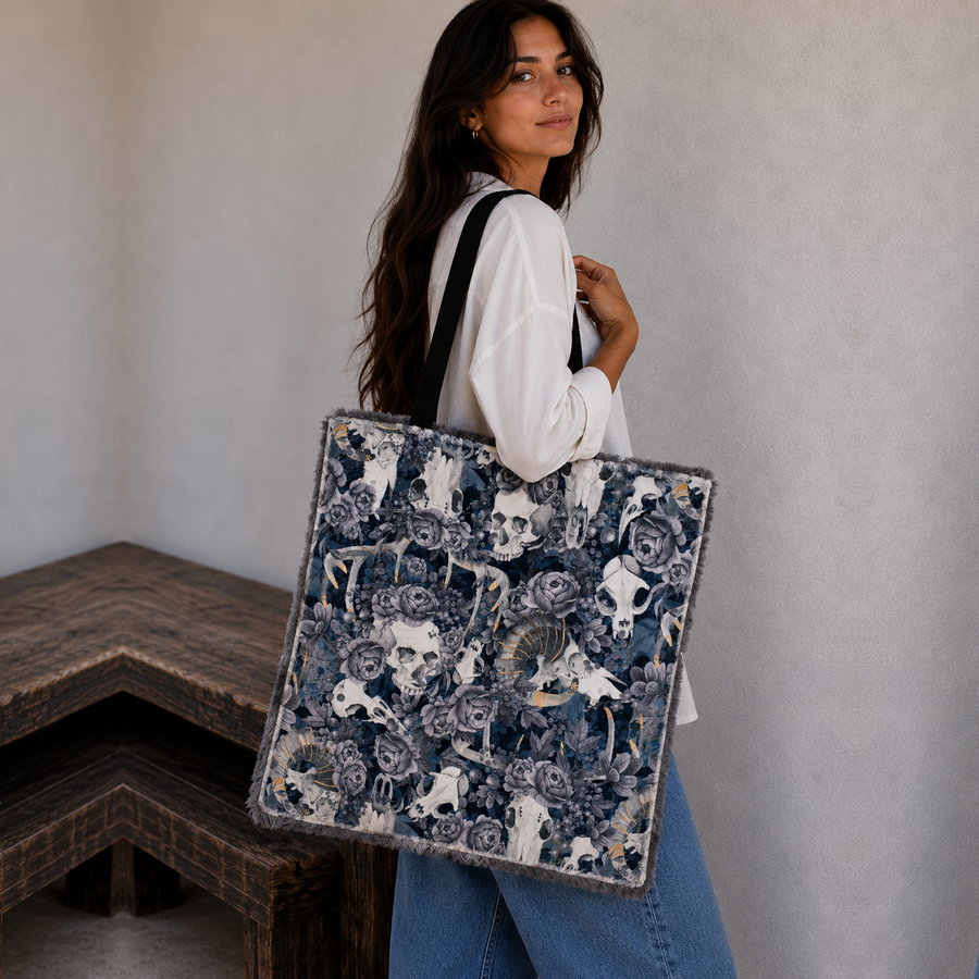 Minky Lined Halloween Tote Bag