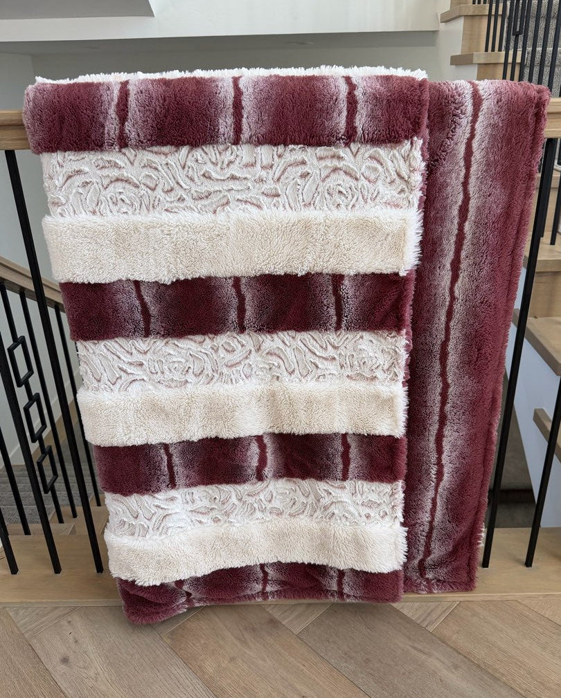 Plush XL Strip Blanket