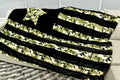 Vienna Black & Camo Green  - XL Flag Strip Minky Blanket