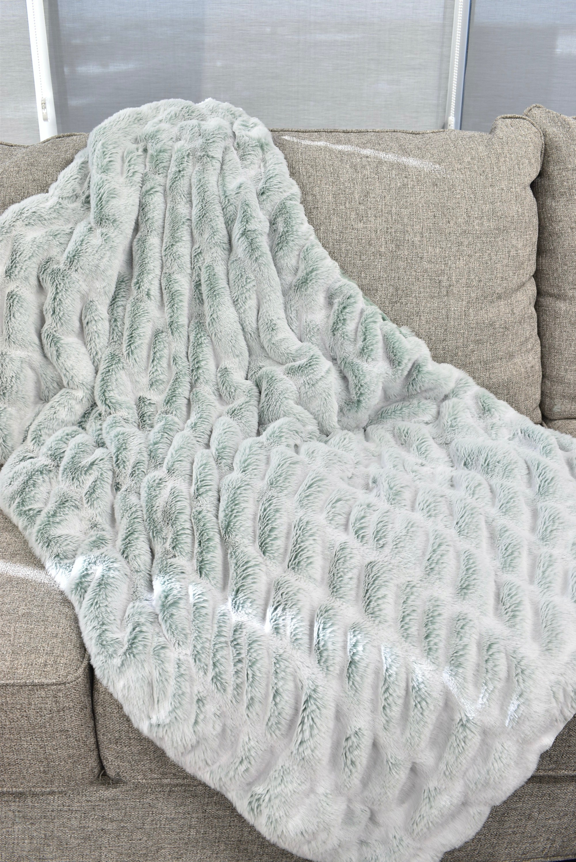 Iced Milan Jade Mist Minky Blanket