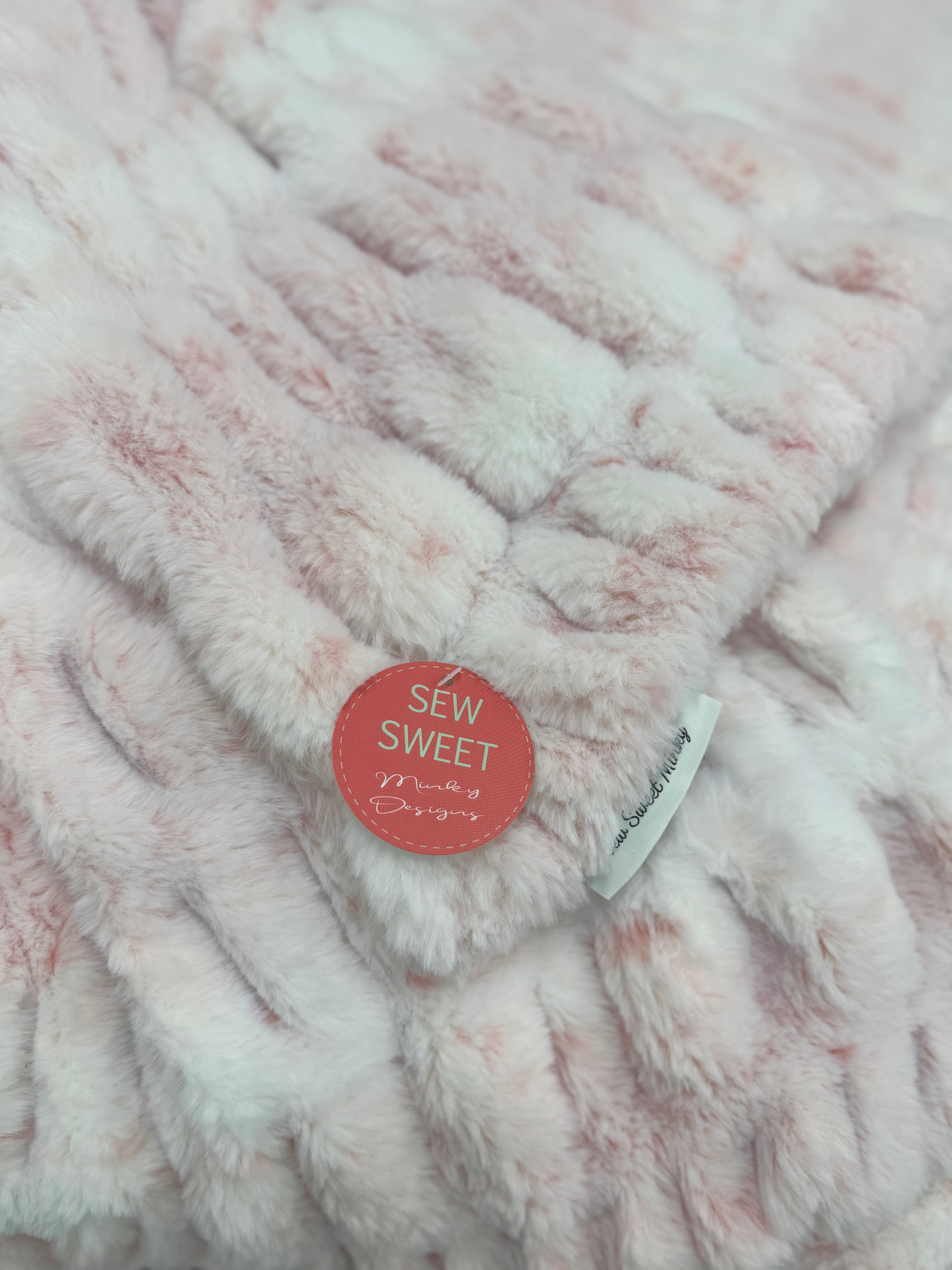 Milan Lynx Rosewater Minky Blanket