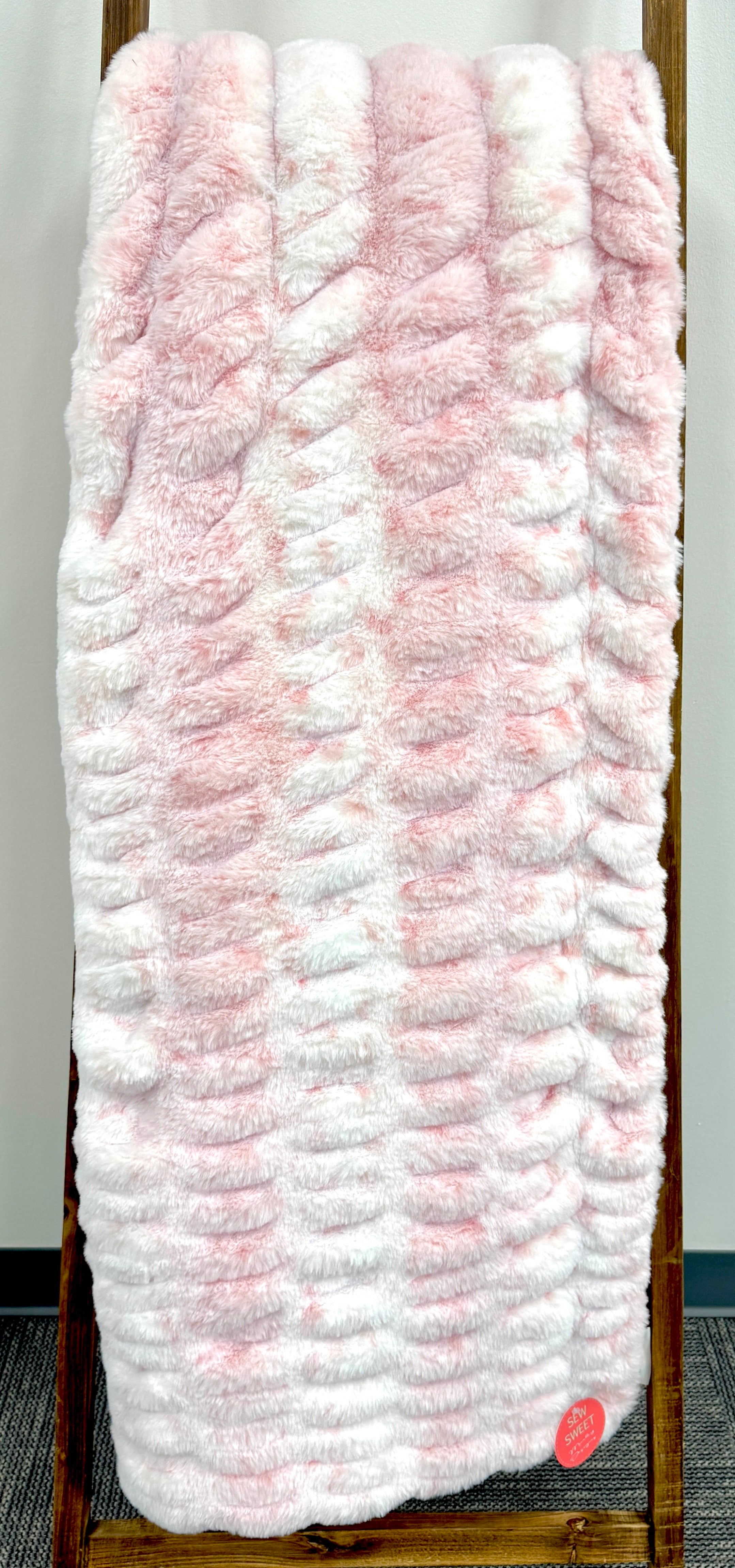 Milan Lynx Rosewater Minky Blanket