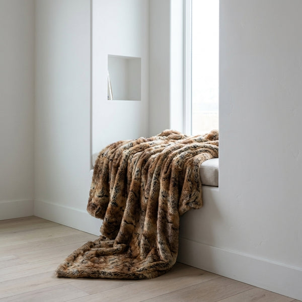 Wild Rabbit Amber Minky Blanket