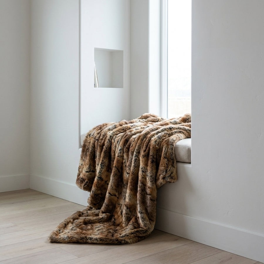 Wild Rabbit Amber Minky Blanket