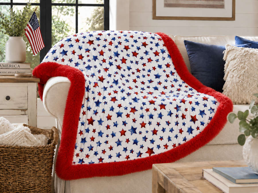 American Dream & Dreamy Red - Throw Snuggler