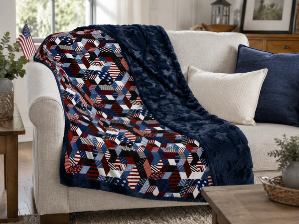 American Dream & Stars Navy - Adult Snuggler