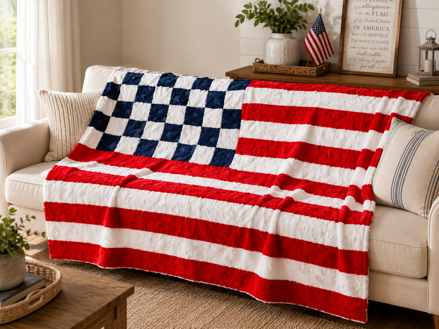 XL American Patchwork Flagstrip