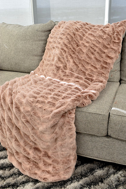 Iced Milan Cinnamon Minky Blanket
