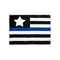 XL Thin Blue Line Blanket - Hide Black