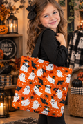 Satin Lined Halloween Tote Bag