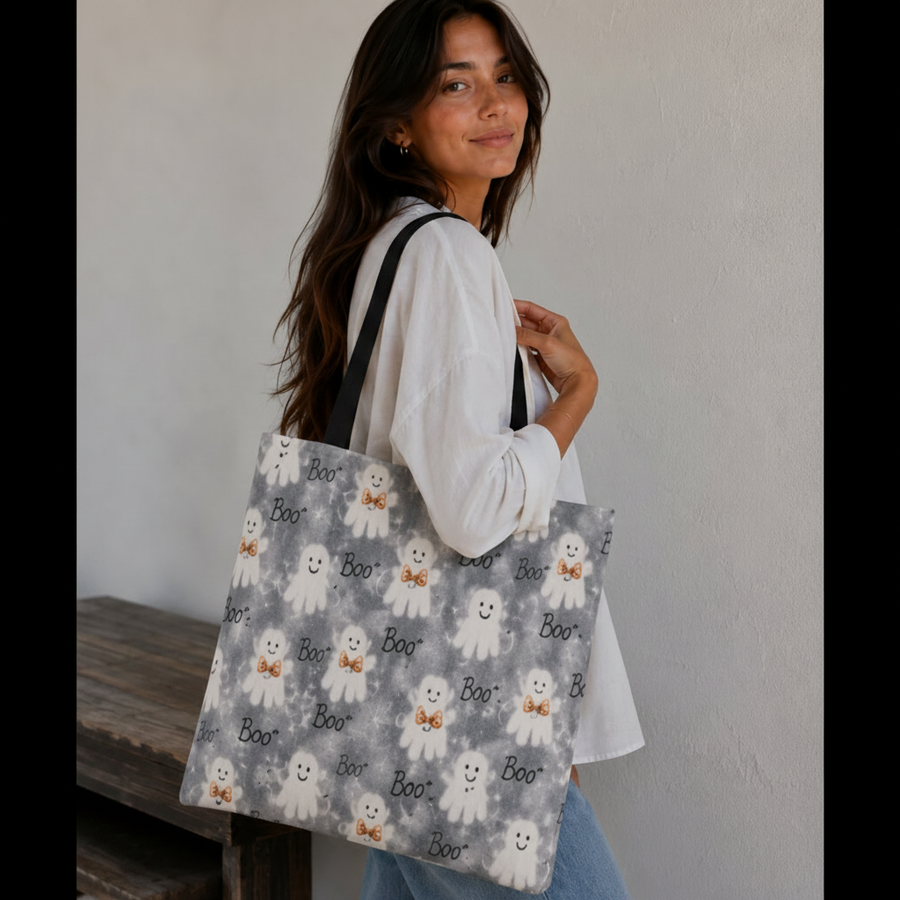Satin Lined Halloween Tote Bag