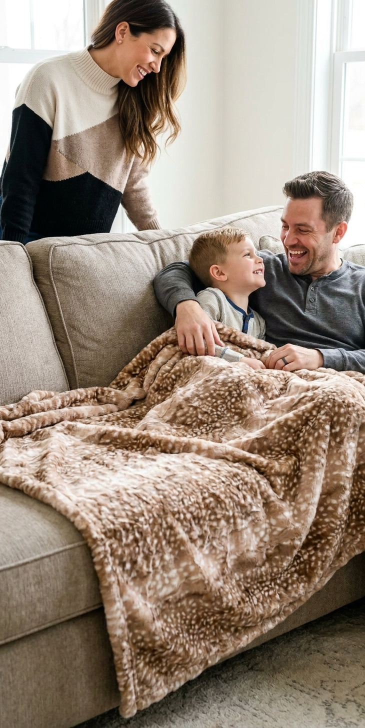Fawn Cappuccino Minky Blanket