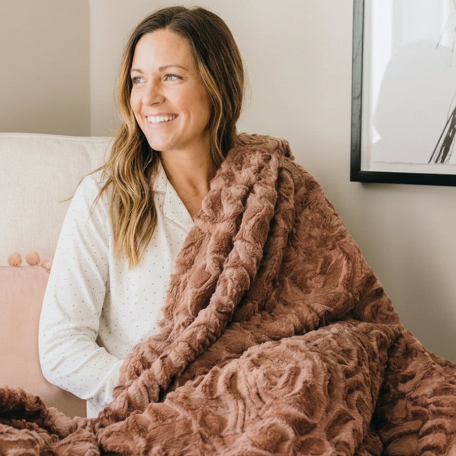 Demi Rose Cedarwood Minky Blanket
