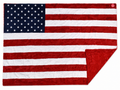 XL Star Panel Flag Strip - Hide Red & White / Red Hide Backing