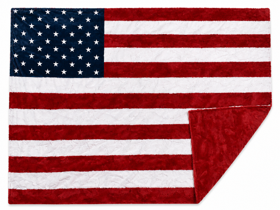 XL Star Panel Flag Strip - Hide CARDINAL & White DAZZLE Hide