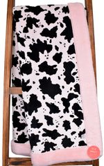 Cow Black-Snow / Seal Ice Pink - Adult Snuggler