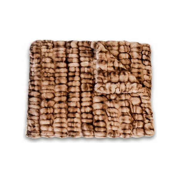 Milan Enzo Mocha Minky Blanket