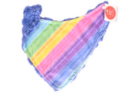 Spectrum Pastel / Glacier Cornflower - Minky Bib - Sew Sweet Minky Designs