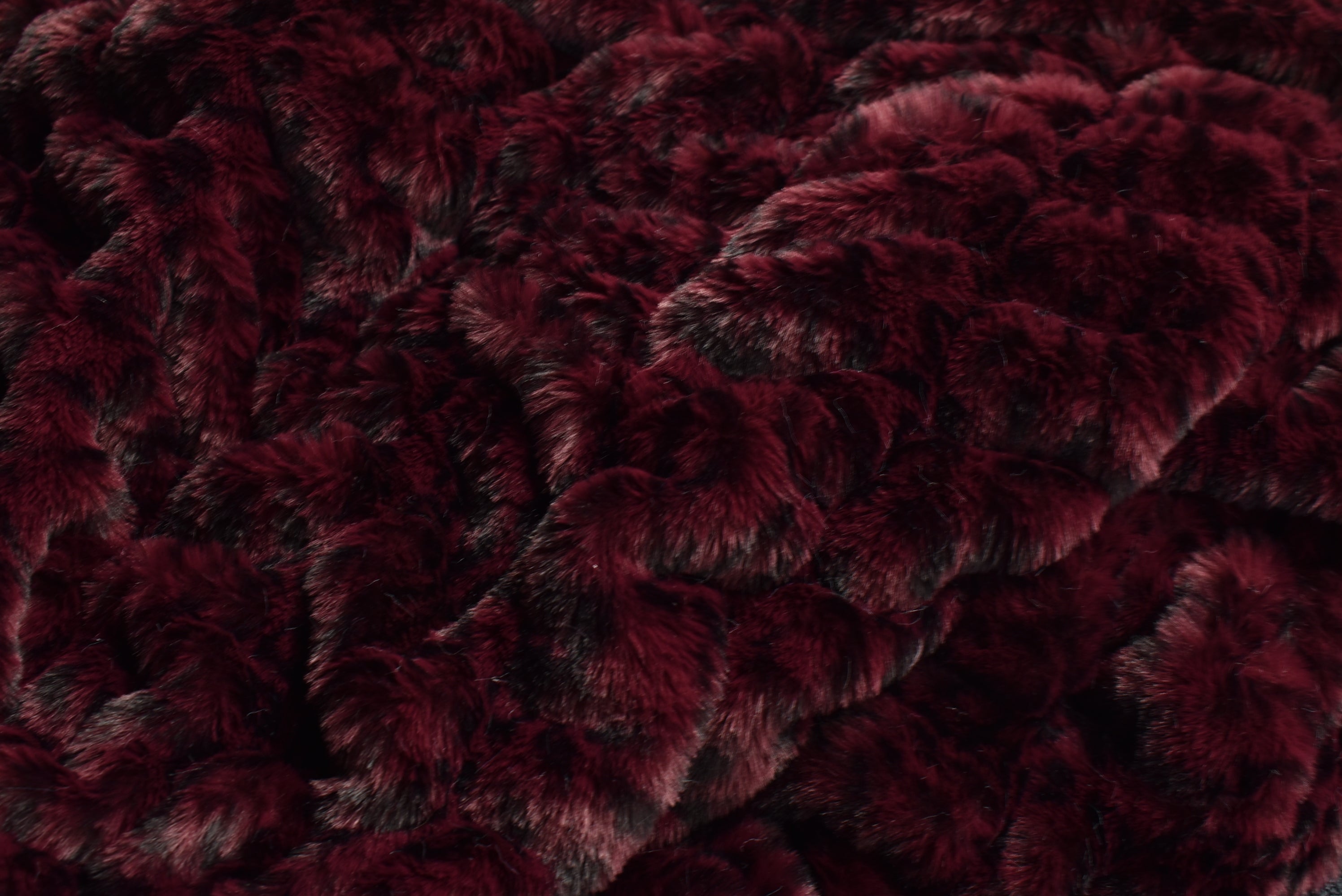 Milan Merlot Cheetah Minky Blanket