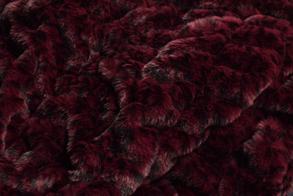 Milan Merlot Cheetah Minky Blanket