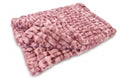 Milan Clouded Leopard Rosewater Minky Blanket