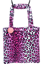 Seal Leopard Cerise - Tote Bag - Sew Sweet Minky Designs