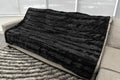 Black Willow & Camo Green  - XL Flag Strip Minky Blanket
