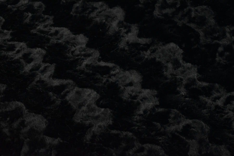 Black Glacier & Camo Green  - XL Flag Strip Minky Blanket