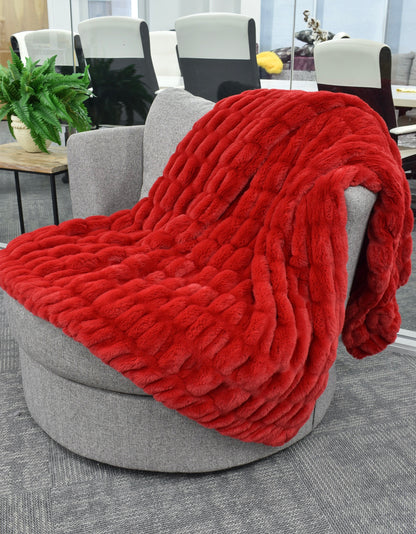 Milan Cardinal Minky Blanket