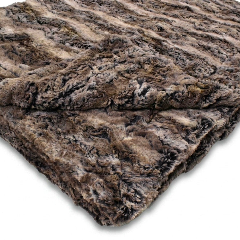 Wild Rabbit Walnut Minky Blanket