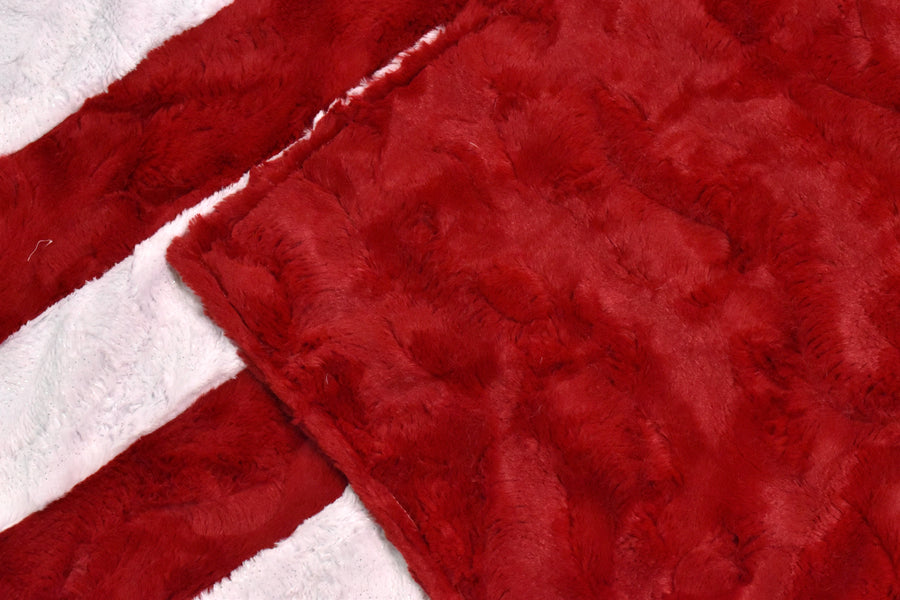 XL Star Panel Flag Strip - Hide CARDINAL & White DAZZLE Hide