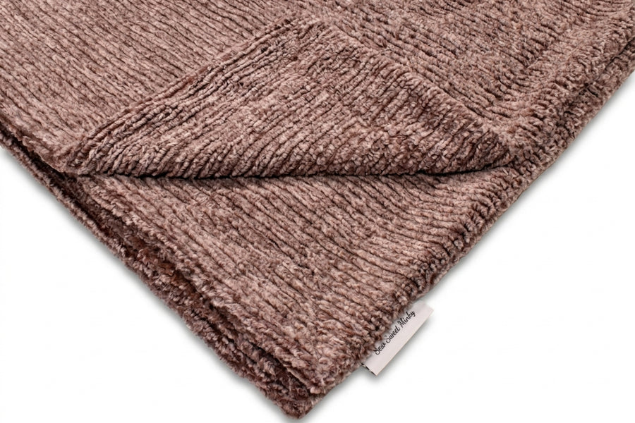 Weave Chestnut Minky Blanket